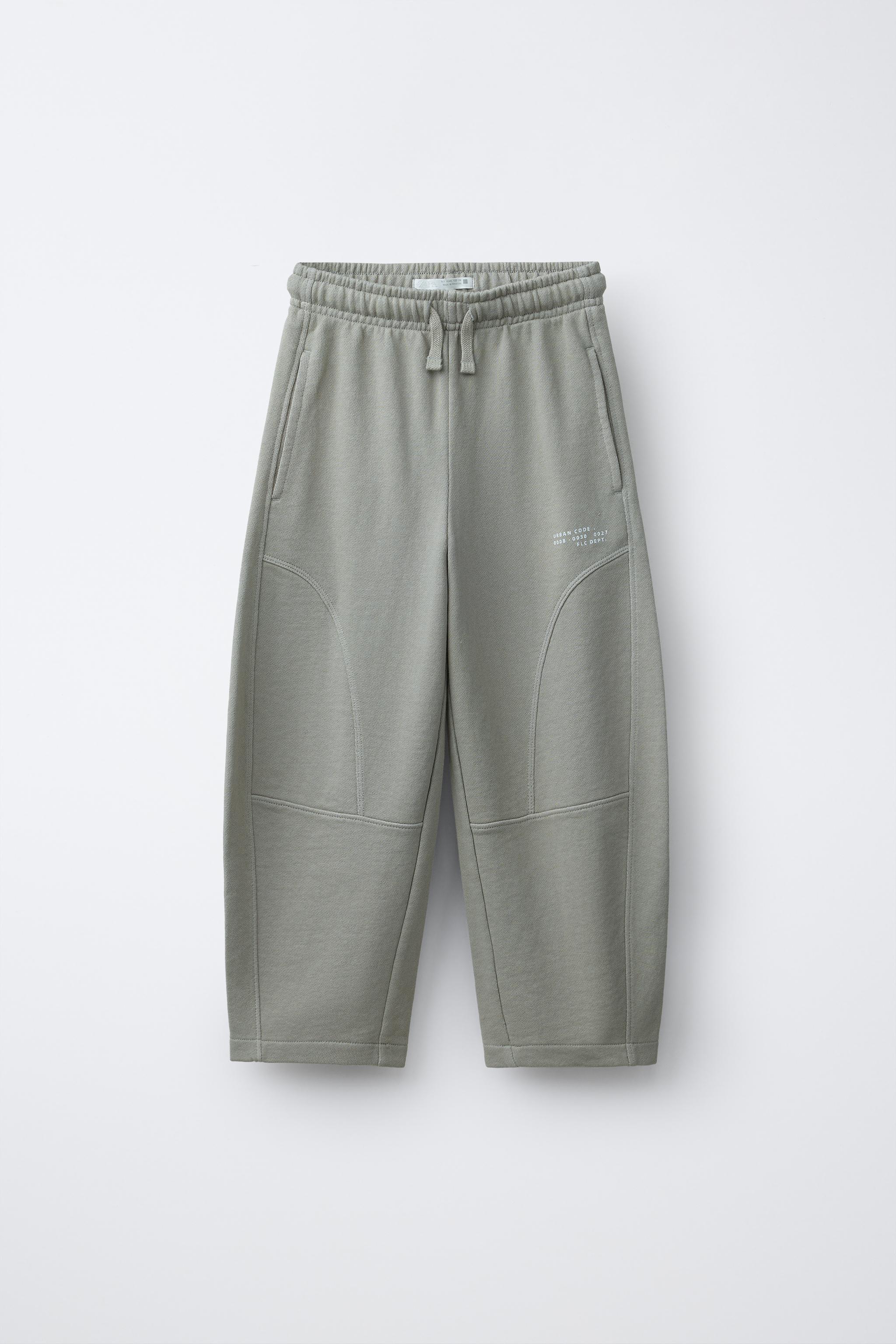 GARMENT DYED BARREL CUT PANTS